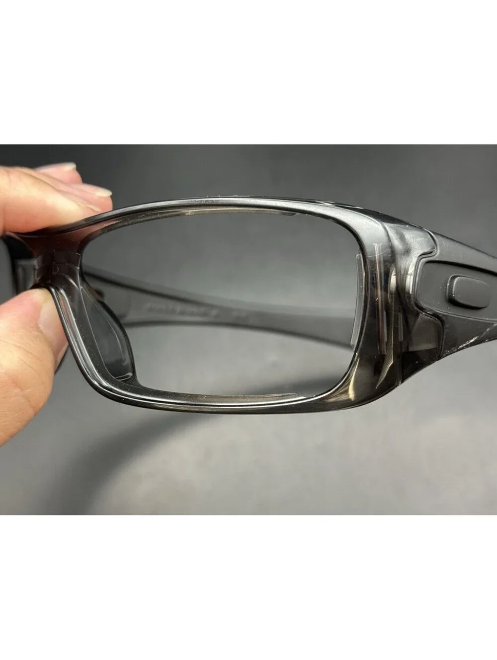 Oakley Antix Grey Smoke/Matte Black Frame